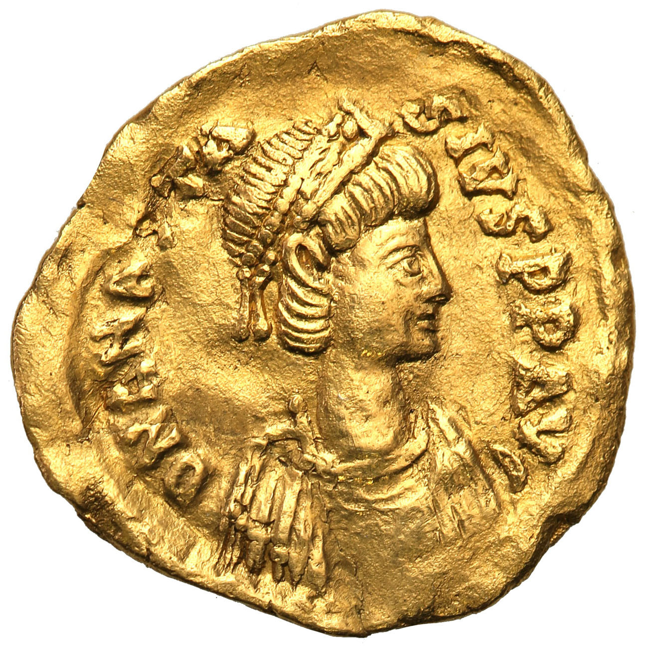 Bizancjum. Anastasius I (491-518). Tremissis, Konstantynopol
